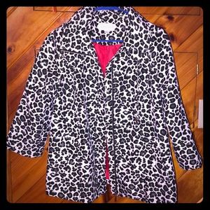 M Cheetah print jacket.